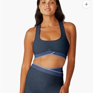 Beyond Yoga Spacedye In The Mix Bra, Nocturnal Navy, Small, EUC